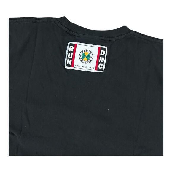 RUN DMC The King Of Rock Cross Colors Black T-Shirt Size Small $40 - Picture 5 of 6